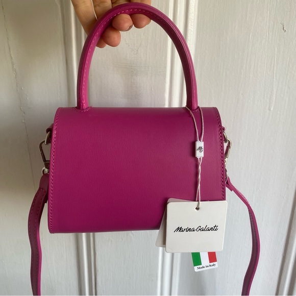 MARINA GALANTI Made In Italy Leather Mini Crossbody Bag - Picture 2 of 14